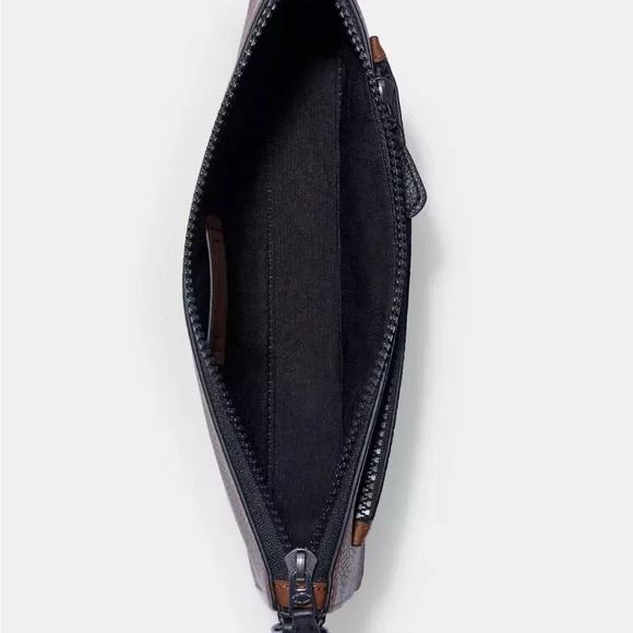 Coach X Jean Michel Basquiat Holden Brown Leather Crossbody Bag - Picture 3 of 9